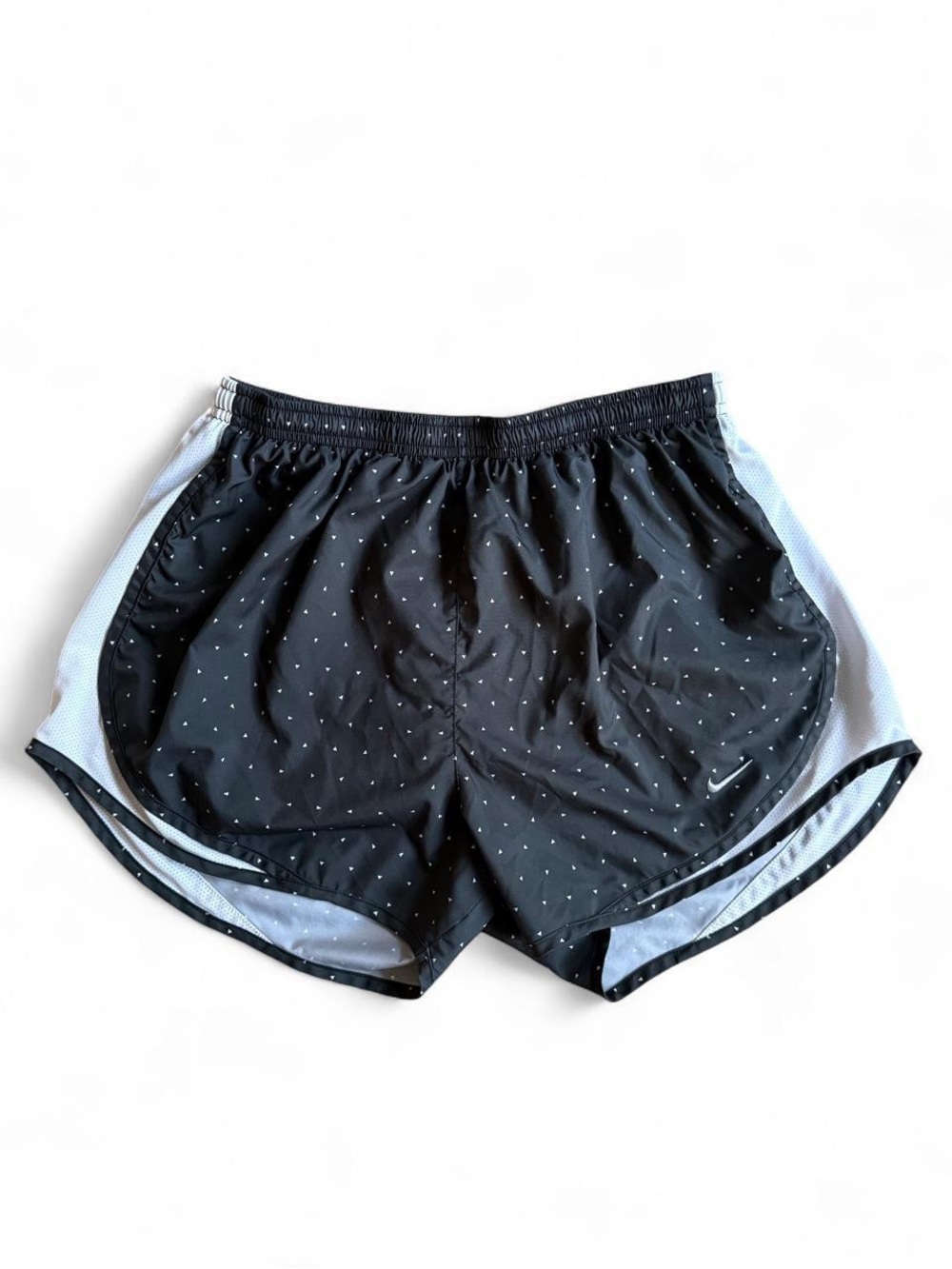 Nike Black Running Shorts with White Side Panels